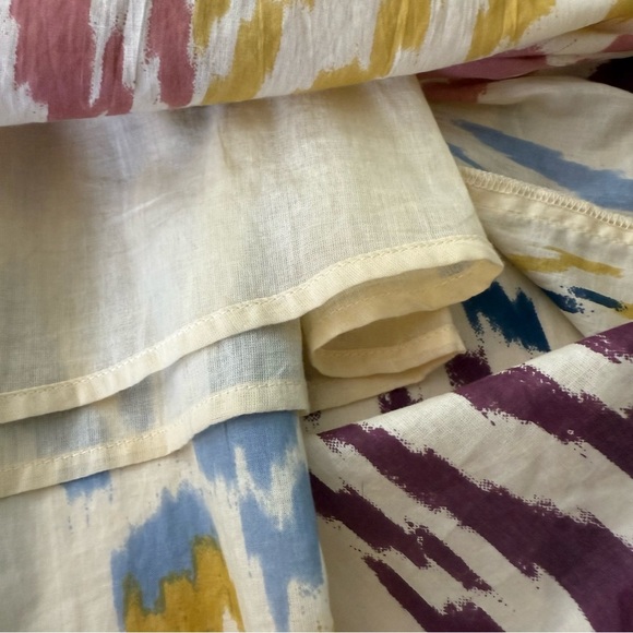 T Tahari Tiered Sleeveless Multicolor Print Maxi Dress Size Medium Pockets - Picture 8 of 10